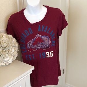Colorado Avalanche sparkly T-shirt